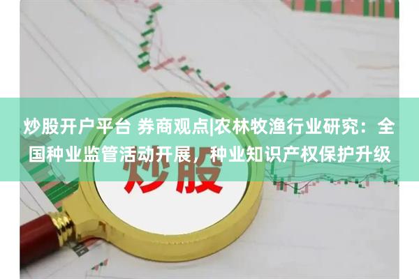 炒股开户平台 券商观点|农林牧渔行业研究：全国种业监管活动开展，种业知识产权保护升级
